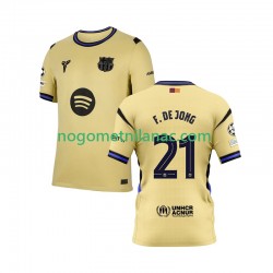 Dres FC Barcelona Frenkie de Jong 21 Champions League Gostujući 2025-2026 Kratkih Rukava - Muški Dres FC Barcelona Frenkie de Jong 21 Champions League Gostujući 2025-2026 Kratkih Rukava - Muški