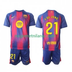 Dres FC Barcelona Frenkie de Jong 21 Domaći 2025-2026 Kratkih Rukava - Dječji Dres FC Barcelona Frenkie de Jong 21 Domaći 2025-2026 Kratkih Rukava - Dječji