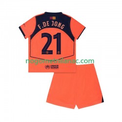 Dres FC Barcelona Frenkie de Jong 21 UCL Treći 2025-2026 Kratkih Rukava - Dječji