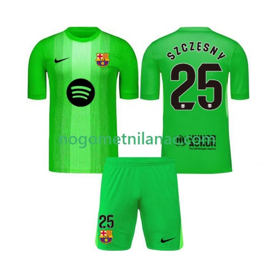 Golmanski Dres - Dres FC Barcelona Szczesny 25 Domaći 2025-2026 Kratkih Rukava - Dječji