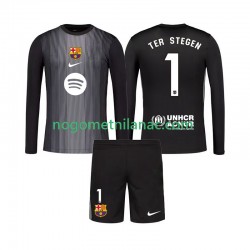 Golmanski Dres - Dres FC Barcelona Ter Stegen 1 Treći 2025-2026 Dugim Rukavima - Dječji