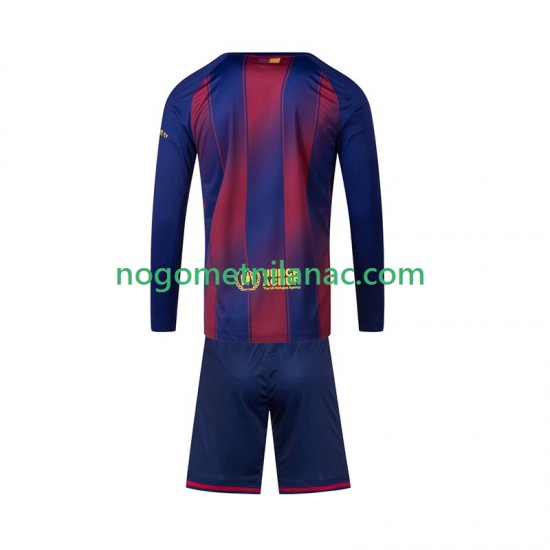 Dres FC Barcelona Domaći 2025-2026 Dugim Rukavima - Dječji