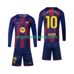 Dres FC Barcelona Lamine Yamal 10 Domaći 2025-2026 Dugim Rukavima - Dječji