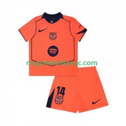 Dres FC Barcelona Marcus Rashford 14 UCL Treći 2025-2026 Kratkih Rukava - Dječji