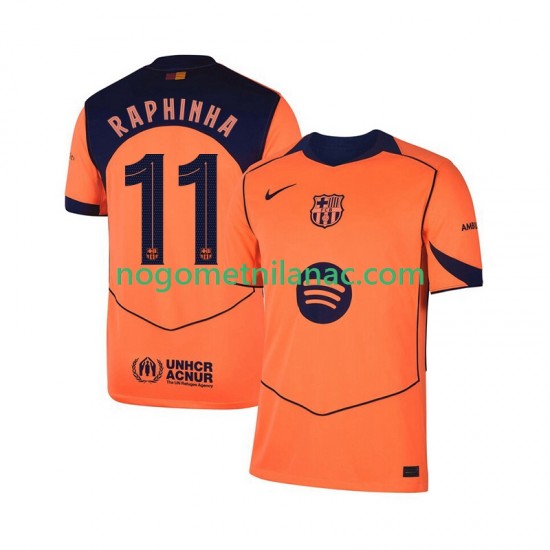 Dres FC Barcelona Raphinha 11 Champions League Treći 2025-2026 Kratkih Rukava - Muški