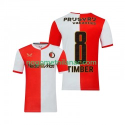 Dres Feyenoord Rotterdam Quinten Timber 8 Domaći 2025-2026 Kratkih Rukava - Muški Dres Feyenoord Rotterdam Quinten Timber 8 Domaći 2025-2026 Kratkih Rukava - Muški