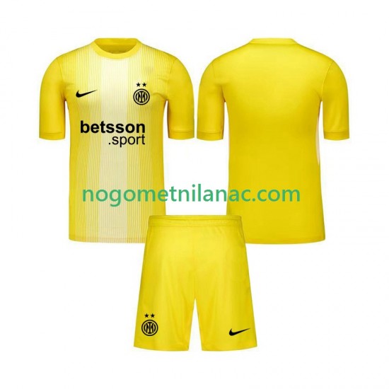 Golmanski Dres - Dres Inter Milan Gostujući 2025-2026 Kratkih Rukava - Dječji