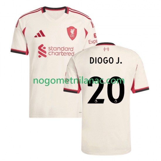 Dres Liverpool Diogo Jota 20 Gostujući 2025-2026 Kratkih Rukava - Muški