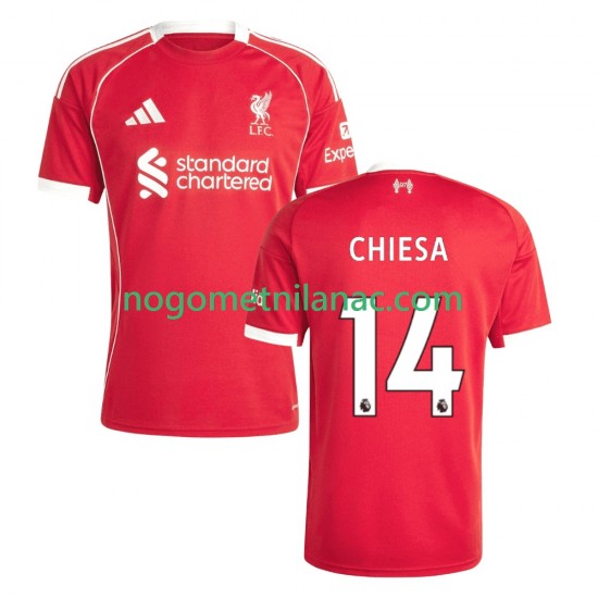 Dres Liverpool Federico Chiesa 14 Domaći 2025-2026 Kratkih Rukava - Muški