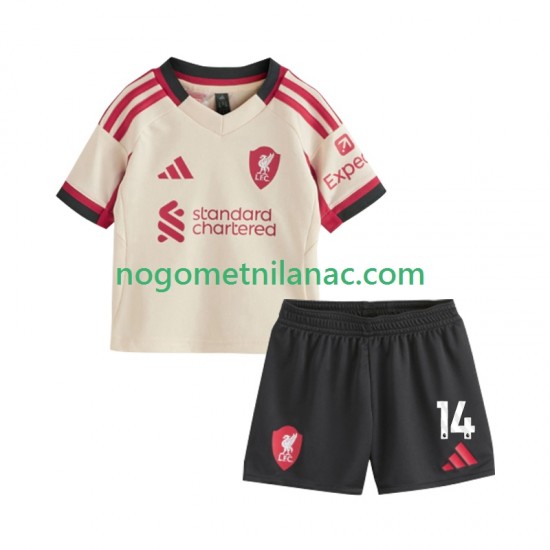 Dres Liverpool Federico Chiesa 14 Gostujući 2025-2026 Kratkih Rukava - Dječji