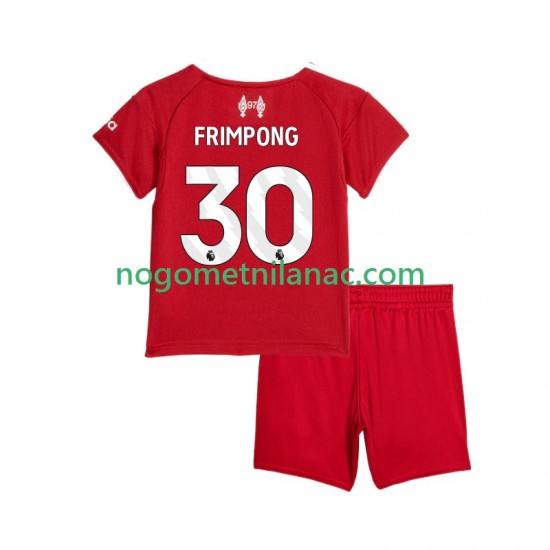 Dres Liverpool Jeremie Frimpong 30 Domaći 2025-2026 Kratkih Rukava - Dječji