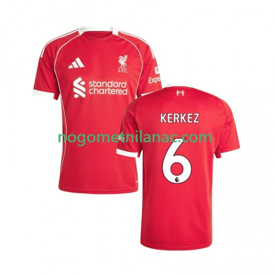 Dres Liverpool Milos Kerkez 6 Domaći 2025-2026 Kratkih Rukava - Muški