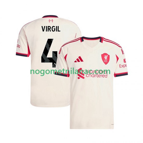 Dres Liverpool Virgil van Dijk 4 Gostujući 2025-2026 Kratkih Rukava - Muški