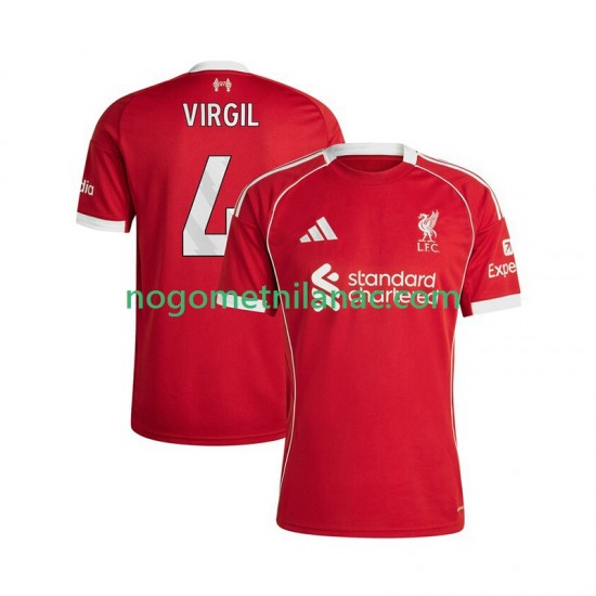 Dres Liverpool Virgil van Dijk 4 Domaći 2025-2026 Kratkih Rukava - Muški