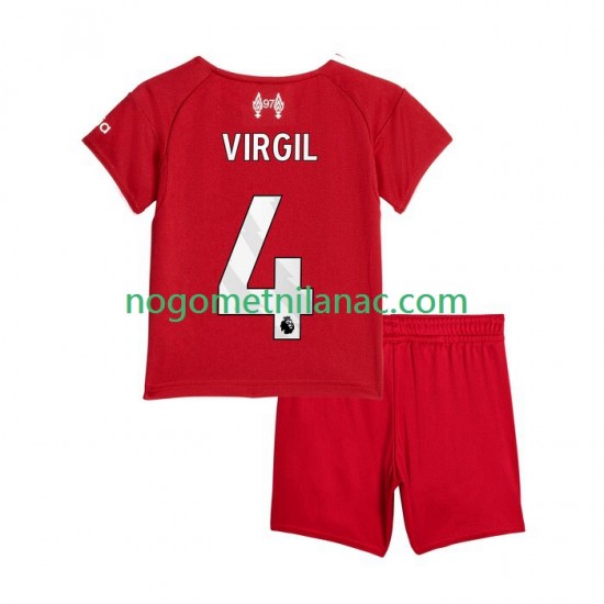 Dres Liverpool Virgil van Dijk 4 Domaći 2025-2026 Kratkih Rukava - Dječji