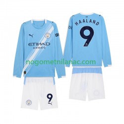 Dres Manchester City Erling Haaland 9 Domaći 2025-2026 Dugim Rukavima - Dječji