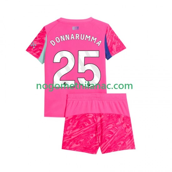 Golmanski Dres - Dres Manchester City Gianluigi Donnarumma 25 Gostujući 2025-2026 Kratkih Rukava - Dječji