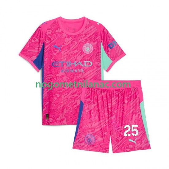 Golmanski Dres - Dres Manchester City Gianluigi Donnarumma 25 Gostujući 2025-2026 Kratkih Rukava - Dječji