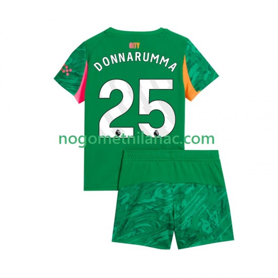 Golmanski Dres - Dres Manchester City Gianluigi Donnarumma 25 Domaći 2025-2026 Kratkih Rukava - Dječji