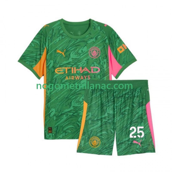 Golmanski Dres - Dres Manchester City Gianluigi Donnarumma 25 Domaći 2025-2026 Kratkih Rukava - Dječji