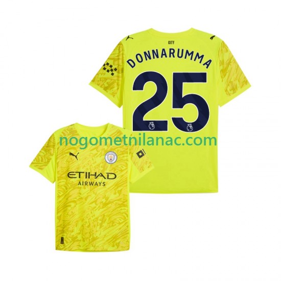 Golmanski Dres - Dres Manchester City Gianluigi Donnarumma 25 Treći 2025-2026 Kratkih Rukava - Muški