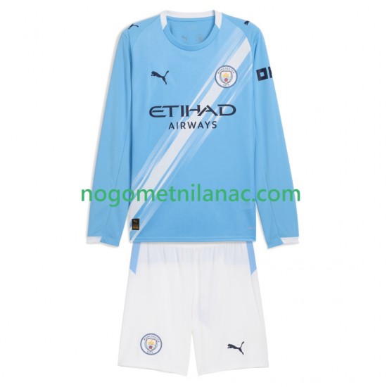 Dres Manchester City Domaći 2025-2026 Dugim Rukavima - Dječji