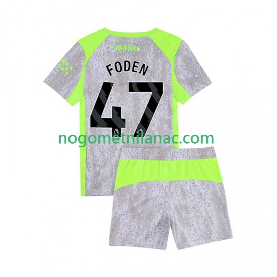 Dres Manchester City Phil Foden 47 Treći 2025-2026 Kratkih Rukava - Dječji
