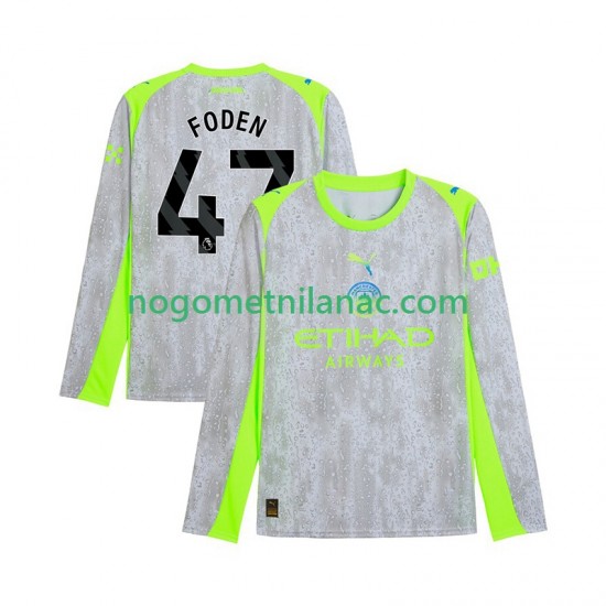 Dres Manchester City Phil Foden 47 Treći 2025-2026 Dugim Rukavima - Muški