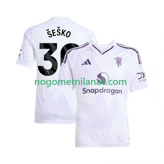 Dres Manchester United Benjamin Sesko 30 Gostujući 2025-2026 Kratkih Rukava - Muški