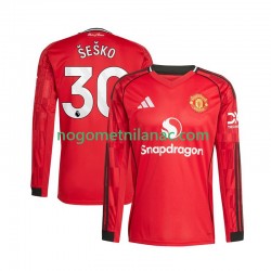 Dres Manchester United Benjamin Sesko 30 Domaći 2025-2026 Dugim Rukavima - Muški Dres Manchester United Benjamin Sesko 30 Domaći 2025-2026 Dugim Rukavima - Muški