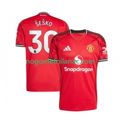 Dres Manchester United Benjamin Sesko 30 Domaći 2025-2026 Kratkih Rukava - Muški Dres Manchester United Benjamin Sesko 30 Domaći 2025-2026 Kratkih Rukava - Muški