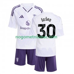 Dres Manchester United Benjamin Sesko 30 Gostujući 2025-2026 Kratkih Rukava - Dječji Dres Manchester United Benjamin Sesko 30 Gostujući 2025-2026 Kratkih Rukava - Dječji