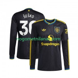 Dres Manchester United Benjamin Sesko 30 Treći 2025-2026 Dugim Rukavima - Muški Dres Manchester United Benjamin Sesko 30 Treći 2025-2026 Dugim Rukavima - Muški