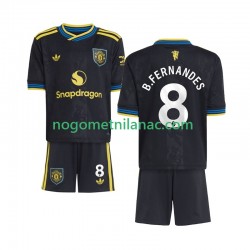 Dres Manchester United Bruno Fernandes 8 Treći 2025-2026 Kratkih Rukava - Dječji Dres Manchester United Bruno Fernandes 8 Treći 2025-2026 Kratkih Rukava - Dječji