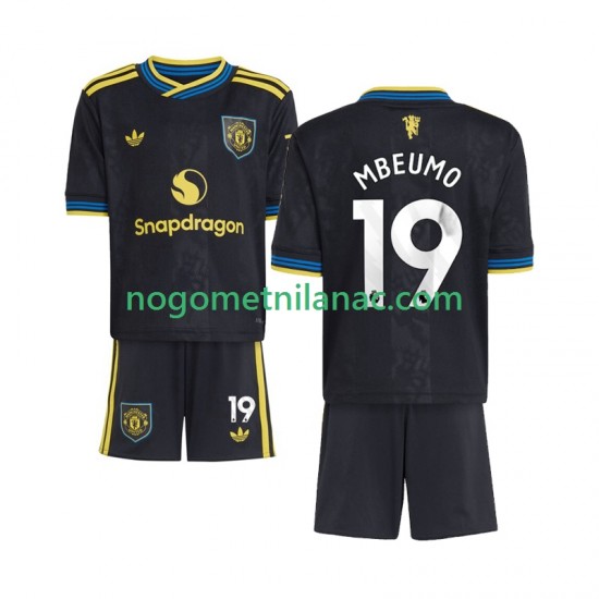 Dres Manchester United Bryan Mbeumo 19 Treći 2025-2026 Kratkih Rukava - Dječji