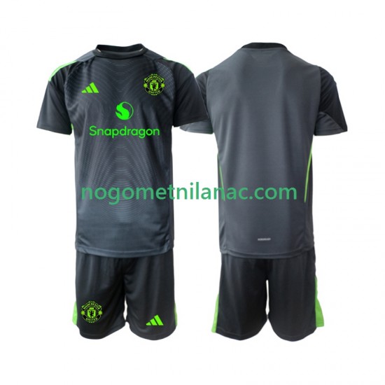 Golmanski Dres - Dres Manchester United Gostujući 2025-2026 Kratkih Rukava - Dječji