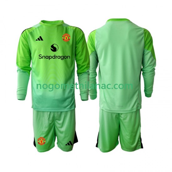 Golmanski Dres - Dres Manchester United Četvrti 2025-2026 Dugim Rukavima - Dječji