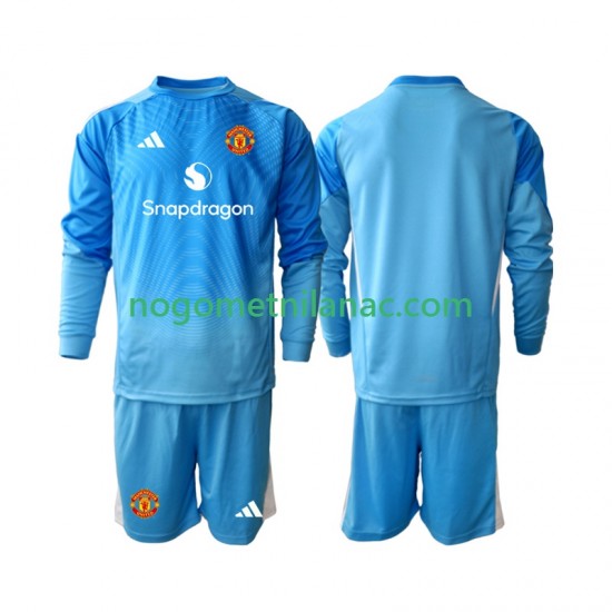 Golmanski Dres - Dres Manchester United Domaći 2025-2026 Dugim Rukavima - Dječji