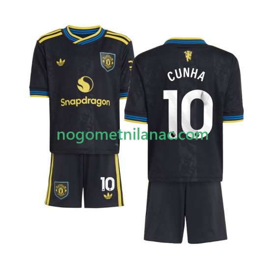 Dres Manchester United Matheus Cunha 10 Treći 2025-2026 Kratkih Rukava - Dječji