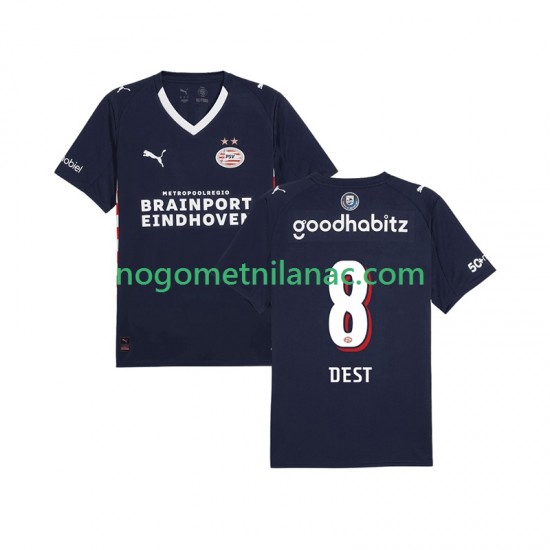 Dres PSV Eindhoven Sergino Dest 8 Gostujući 2025-2026 Kratkih Rukava - Muški