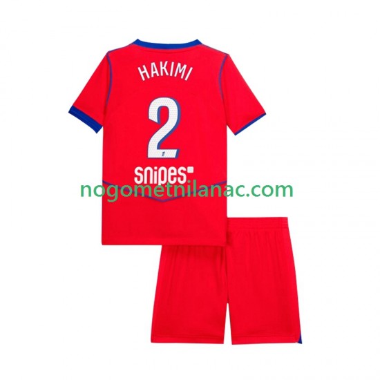 Dres Paris Saint-Germain Achraf Hakimi 2 Treći 2025-2026 Kratkih Rukava - Dječji