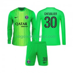 Golmanski Dres - Dres Paris Saint-Germain Lucas Chevalier 30 Gostujući 2025-2026 Dugim Rukavima - Dječji