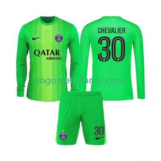 Golmanski Dres - Dres Paris Saint-Germain Lucas Chevalier 30 Gostujući 2025-2026 Dugim Rukavima - Dječji