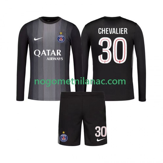Golmanski Dres - Dres Paris Saint-Germain Lucas Chevalier 30 Domaći 2025-2026 Dugim Rukavima - Dječji