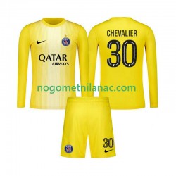 Golmanski Dres - Dres Paris Saint-Germain Lucas Chevalier 30 Treći 2025-2026 Dugim Rukavima - Dječji