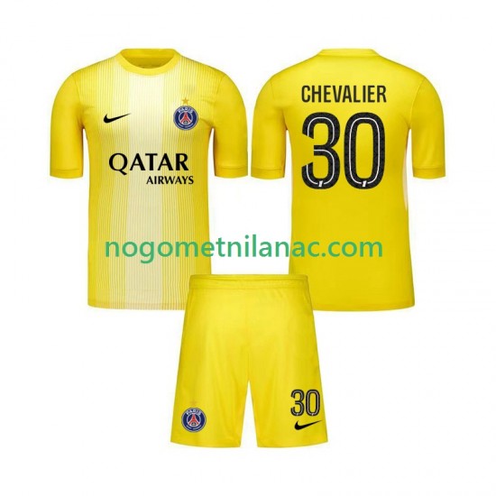Golmanski Dres - Dres Paris Saint-Germain Lucas Chevalier 30 Treći 2025-2026 Kratkih Rukava - Dječji