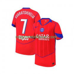 Dres Paris Saint-Germain Khvicha Kvaratskhelia 7 Treći 2025-2026 Kratkih Rukava - Muški Dres Paris Saint-Germain Khvicha Kvaratskhelia 7 Treći 2025-2026 Kratkih Rukava - Muški