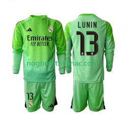 Golmanski Dres - Dres Real Madrid Andriy Lunin 13 Gostujući 2025-2026 Dugim Rukavima - Dječji