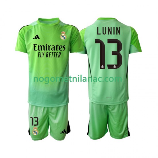 Golmanski Dres - Dres Real Madrid Andriy Lunin 13 Gostujući 2025-2026 Kratkih Rukava - Dječji