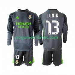 Golmanski Dres - Dres Real Madrid Andriy Lunin 13 Treći 2025-2026 Dugim Rukavima - Dječji